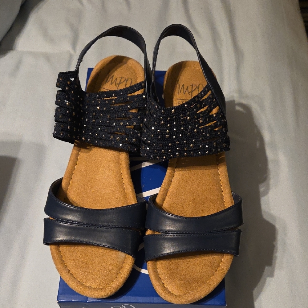 Impo Indigo Memory Foam Sandals